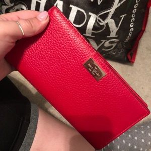 NWT Stacy red Kate Spade Wallet